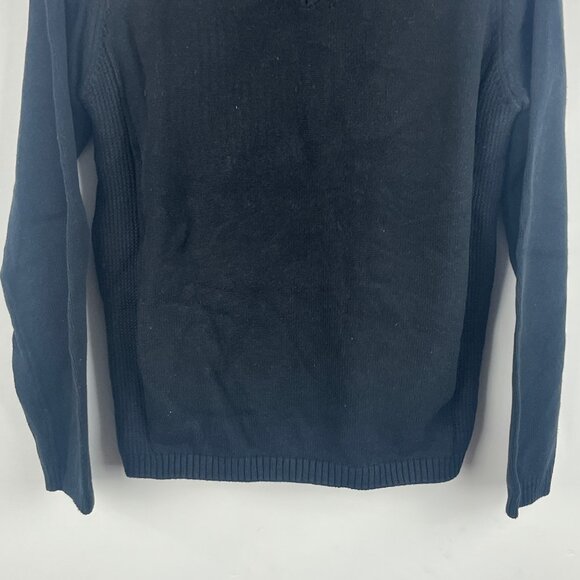 NVO Sport by Lanctot Sweater Size L Long Sleeve V Neck 94% Cotton 1% Spandex - Picture 4 of 9